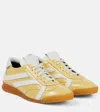 Proenza Schouler Track Suede-trimmed Leather Sneakers In Neutrals