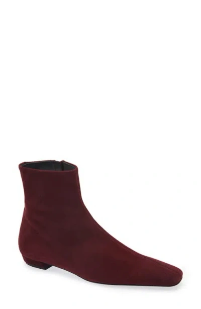 Proenza Schouler Trap Bootie In Burgundy