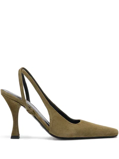 Proenza Schouler Trap Cross Pumps In Green