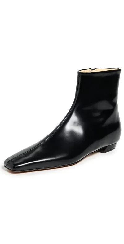 Proenza Schouler Trap Flat Ankle Boots Black