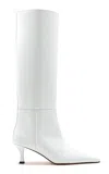 Proenza Schouler Trap Leather Knee Boots In White