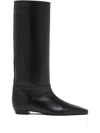 Proenza Schouler Trap Leather Knee-high Boots In Black