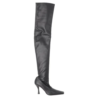 Proenza Schouler Trap Over-the-knee Boots In Black Leather