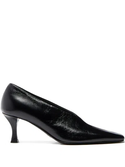 Proenza Schouler Trap Square-toe Pumps In Black