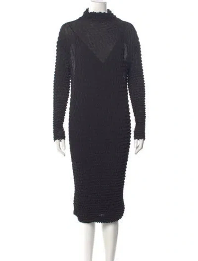 Pre-owned Proenza Schouler Turtleneck Mini Dress In Gray