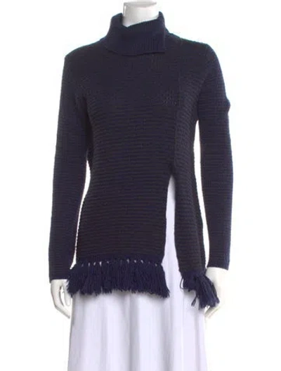 Pre-owned Proenza Schouler Turtleneck Sweater In Blue