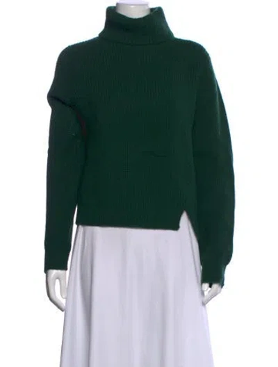 Pre-owned Proenza Schouler Turtleneck Sweater In Green