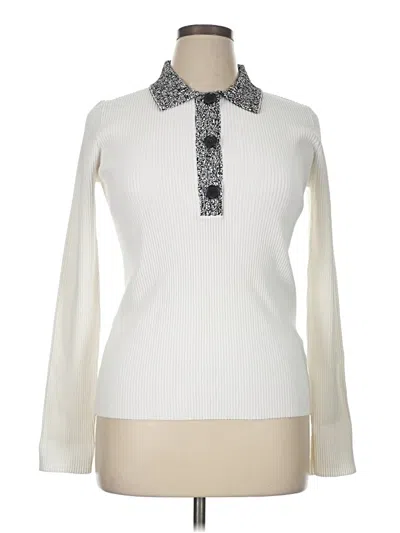 Pre-owned Proenza Schouler Turtleneck Sweater In White