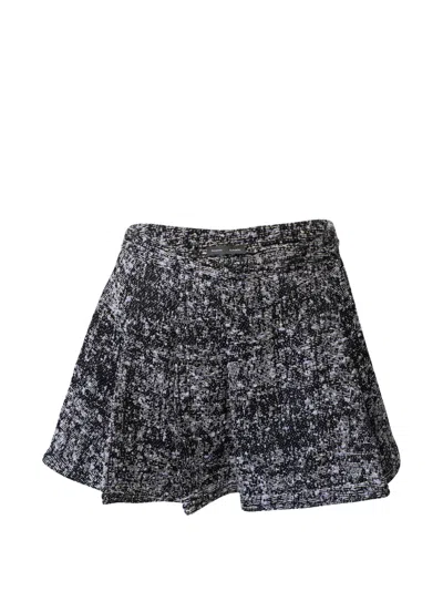 Pre-owned Proenza Schouler Tweed Mini Skirt In Black