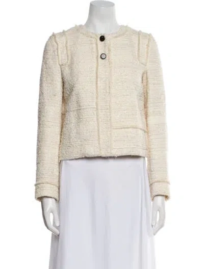 Pre-owned Proenza Schouler Tweed Pattern Evening Jacket In Neutral