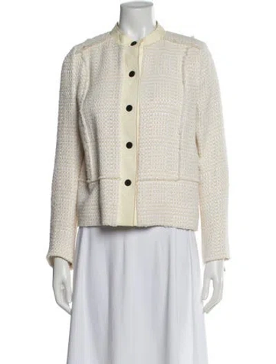 Pre-owned Proenza Schouler Tweed Pattern Jacket In Neutral