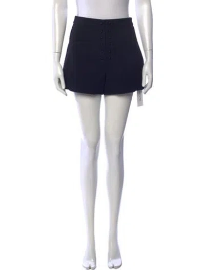 Pre-owned Proenza Schouler Tweed Pattern Mini Shorts In Black
