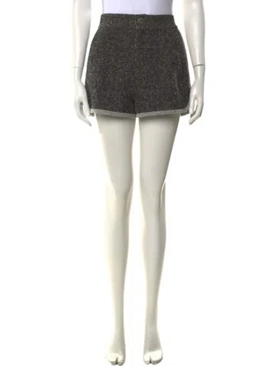Pre-owned Proenza Schouler Tweed Pattern Mini Shorts In Multi