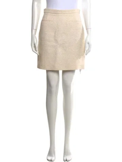 Pre-owned Proenza Schouler Tweed Pattern Mini Skirt In Neutral