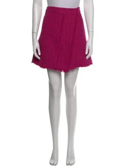 Pre-owned Proenza Schouler Tweed Pattern Mini Skirt W/ Tags In Pink