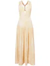 Proenza Schouler Twist-strap Maxi Dress In Yellow