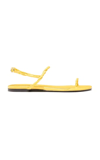 Proenza Schouler Twist Toe Ring Sandals In Yellow