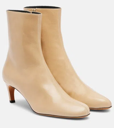 Proenza Schouler Uma 60 Leather Ankle Boots In Neutral