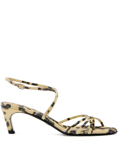 Proenza Schouler Uma Embossed-python Sandals In Multi