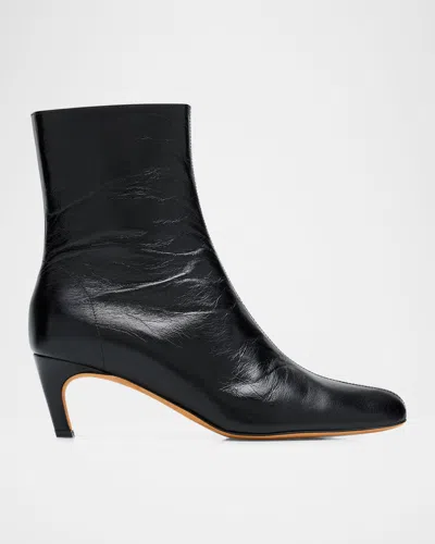 Proenza Schouler Uma Leather Ankle Booties In Black