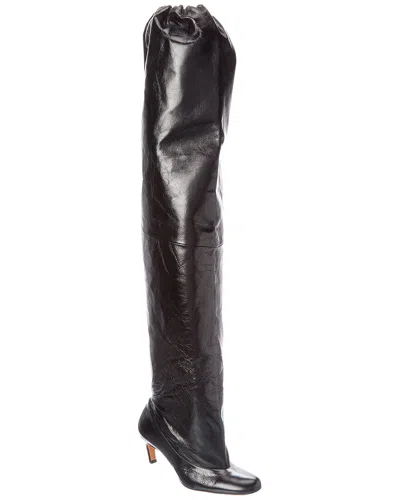 Proenza Schouler Uma Leather Over-the-knee Boot In Black