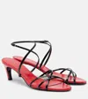 Proenza Schouler Uma Leather Slingback Sandals In Red
