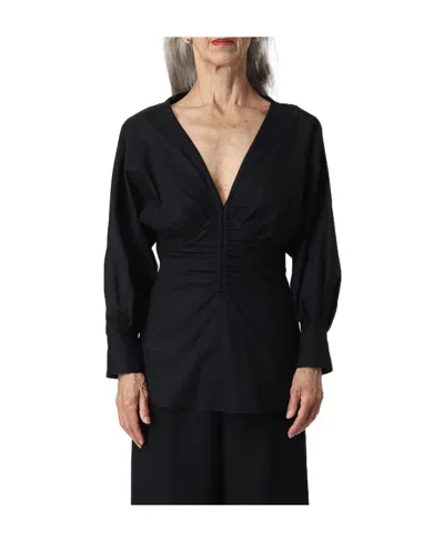 Proenza Schouler V-neck Blouse In Black