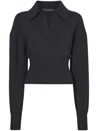 Proenza Schouler V-neck Cashmere Jumper In Black