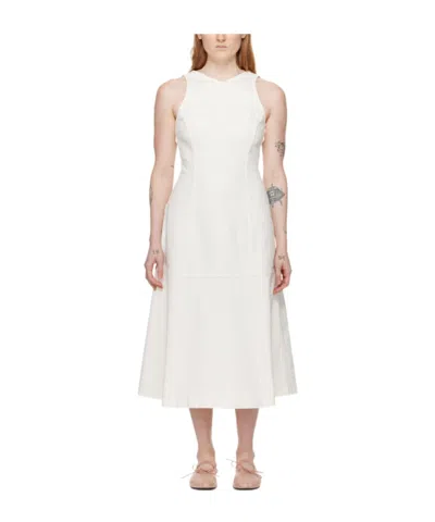 Proenza Schouler V-neck Sleeveless Dress In White