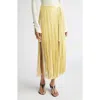 Proenza Schouler Veda Two-tone Faux Leather Fringe Midi Wrap Skirt In Multi