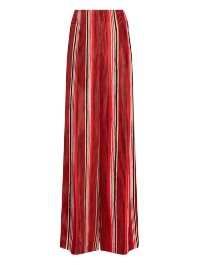 Proenza Schouler Vermillion Silk Amira Pants In Red