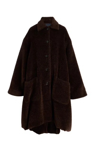 Proenza Schouler Verretta Alpaca-wool Coat In Brown