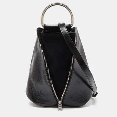 Proenza Schouler Vertical Zip Convertible Top Handle Bag In Black
