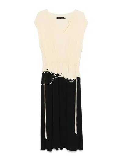 Proenza Schouler Ezra Dress In White/black