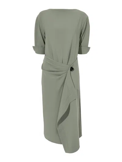 PROENZA SCHOULER MAISIE DRESS IN MATTE DOUBLE CREPE
