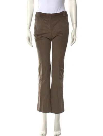 Pre-owned Proenza Schouler Vintage Straight Leg Pants In Brown