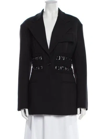 Pre-owned Proenza Schouler Virgin Wool Blazer In Black