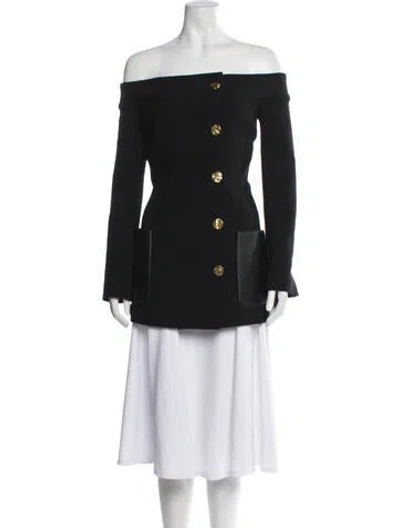 Pre-owned Proenza Schouler Virgin Wool Blazer In Black
