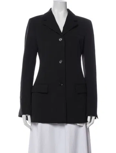 Pre-owned Proenza Schouler Virgin Wool Blazer In Black