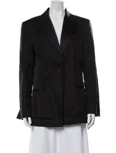 Pre-owned Proenza Schouler Virgin Wool Blazer In Black