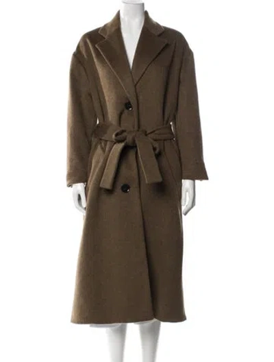 Pre-owned Proenza Schouler Virgin Wool Coat In Neutral