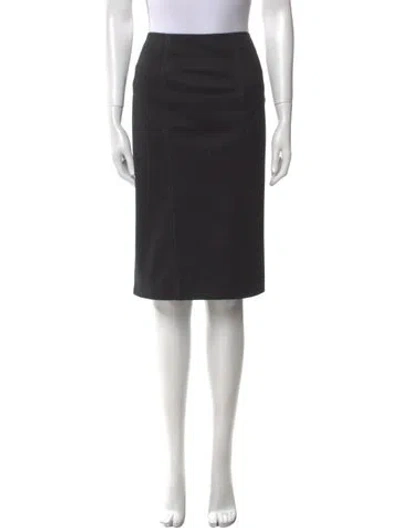 Pre-owned Proenza Schouler Virgin Wool Knee-length Skirt In Blue