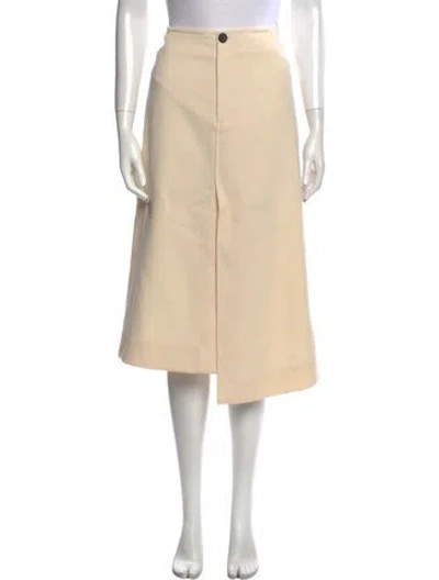 Pre-owned Proenza Schouler Virgin Wool Knee-length Skirt In Neutral