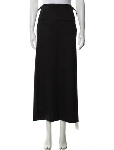 Pre-owned Proenza Schouler Virgin Wool Long Skirt W/ Tags In Black