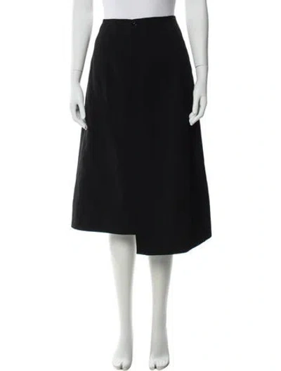 Pre-owned Proenza Schouler Virgin Wool Midi Length Skirt In Green