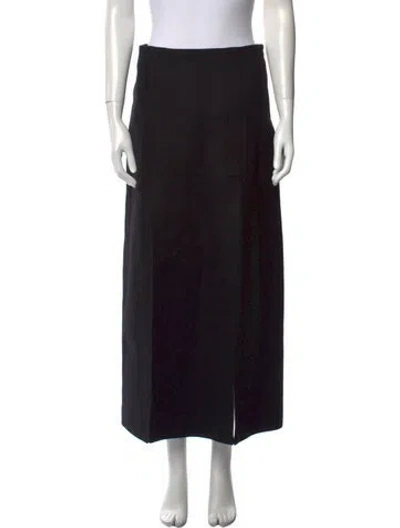 Pre-owned Proenza Schouler Virgin Wool Midi Length Skirt W/ Tags In Black