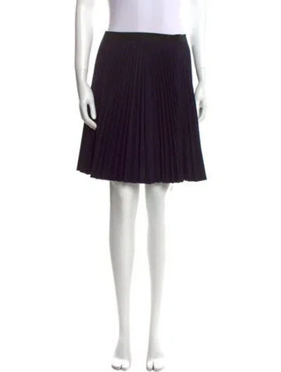 Pre-owned Proenza Schouler Virgin Wool Mini Skirt In Black