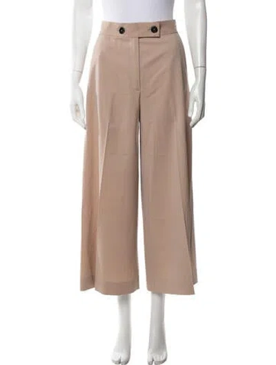 Pre-owned Proenza Schouler Virgin Wool Wide Leg Pants In Neutrals