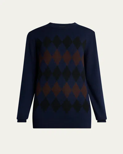 PROENZA SCHOULER VIVIAN ARGYLE CREWNECK SWEATER