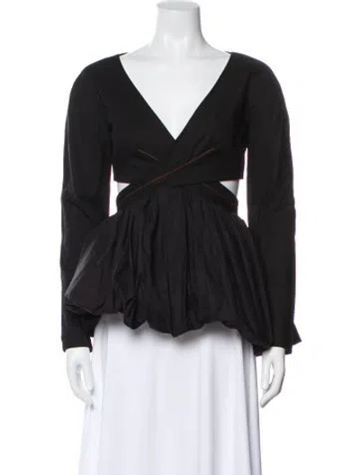 Pre-owned Proenza Schouler V-neck Mini Dress In Multi